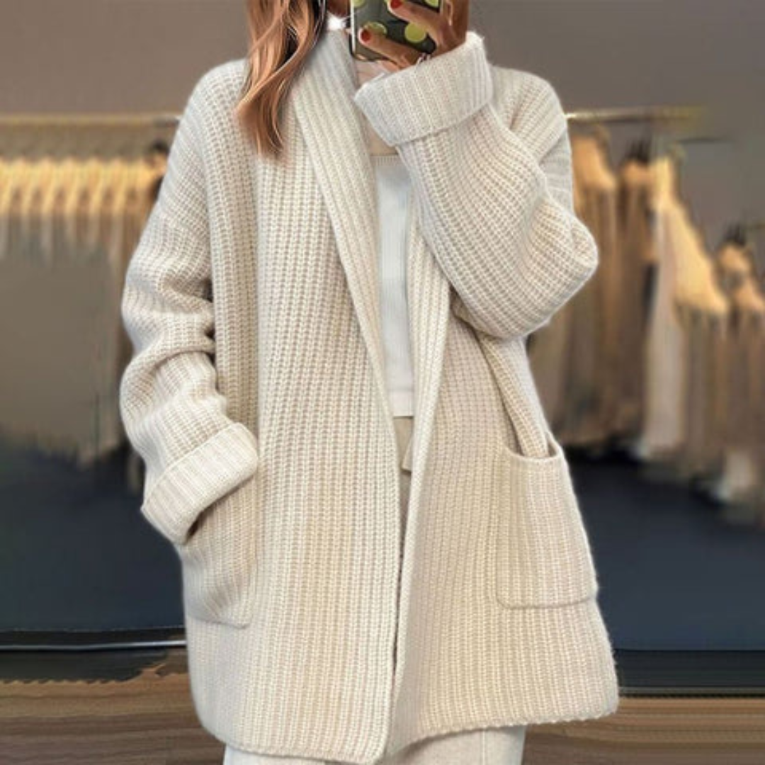 THALIRA WOOL CARDIGAN Olyndra London