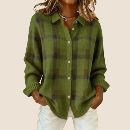 VIVIENNE RETRO CHECK SWEATER Olyndra London