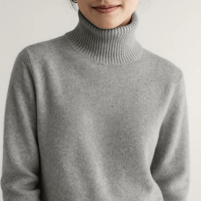 AURORA CASHMERE TURTLENECK SWEATER Olyndra London