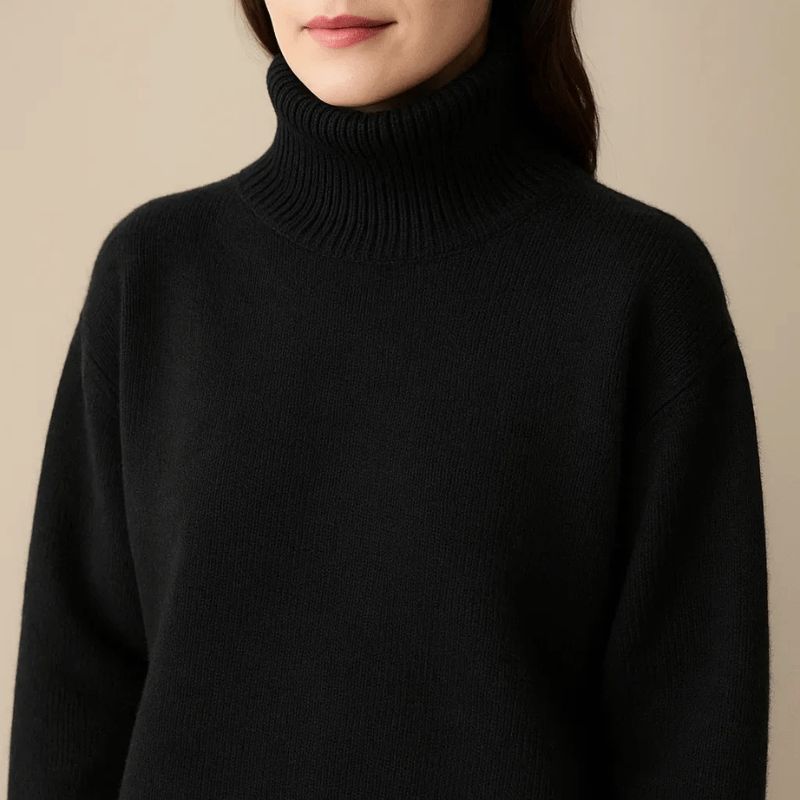 AURORA CASHMERE TURTLENECK SWEATER Olyndra London