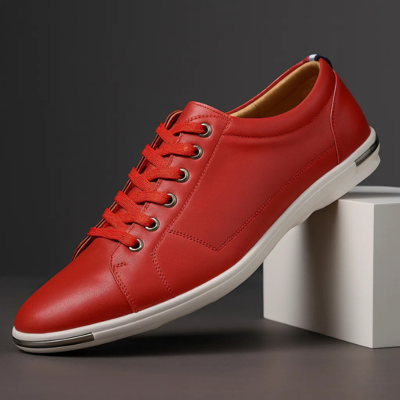 GRAYSON LEATHER SNEAKERS Olyndra London