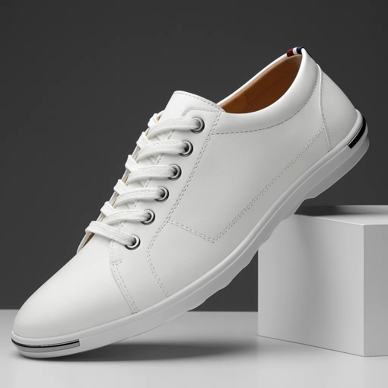 GRAYSON LEATHER SNEAKERS Olyndra London