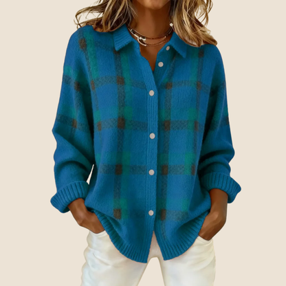 VIVIENNE RETRO CHECK SWEATER Olyndra London