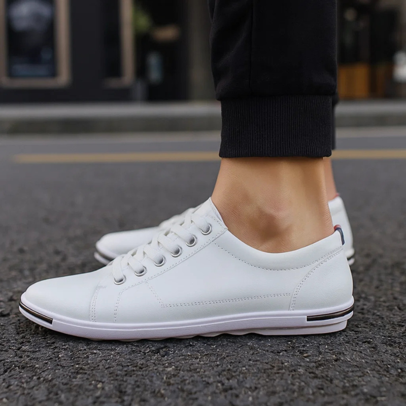 GRAYSON LEATHER SNEAKERS Olyndra London