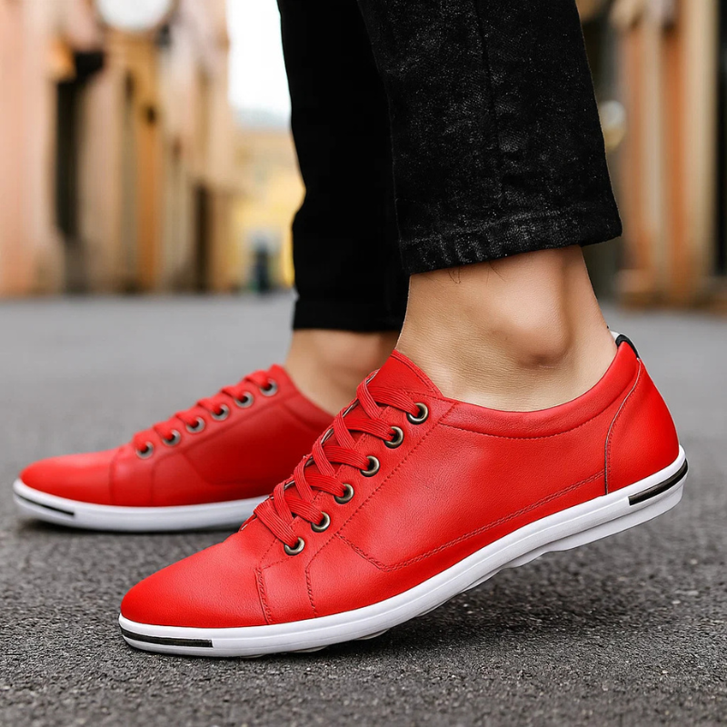 GRAYSON LEATHER SNEAKERS Olyndra London