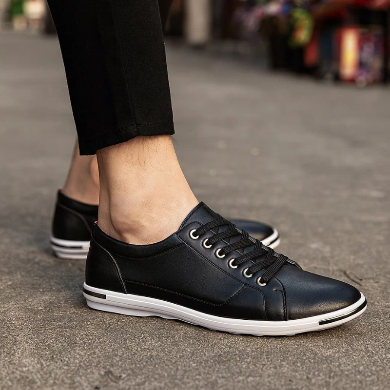 GRAYSON LEATHER SNEAKERS Olyndra London