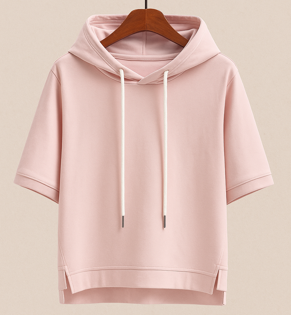 ALISON SHORT SLEEVE HOODIE Olyndra London