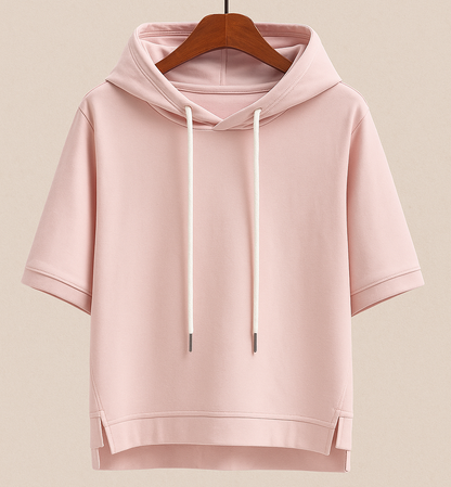 ALISON SHORT SLEEVE HOODIE Olyndra London