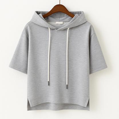 ALISON SHORT SLEEVE HOODIE Olyndra London