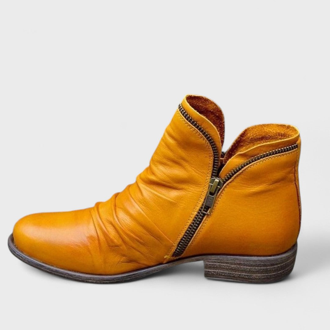 MELINDA LEATHER BOOTS Olyndra London