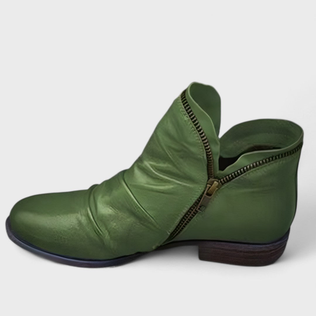 MELINDA LEATHER BOOTS Olyndra London