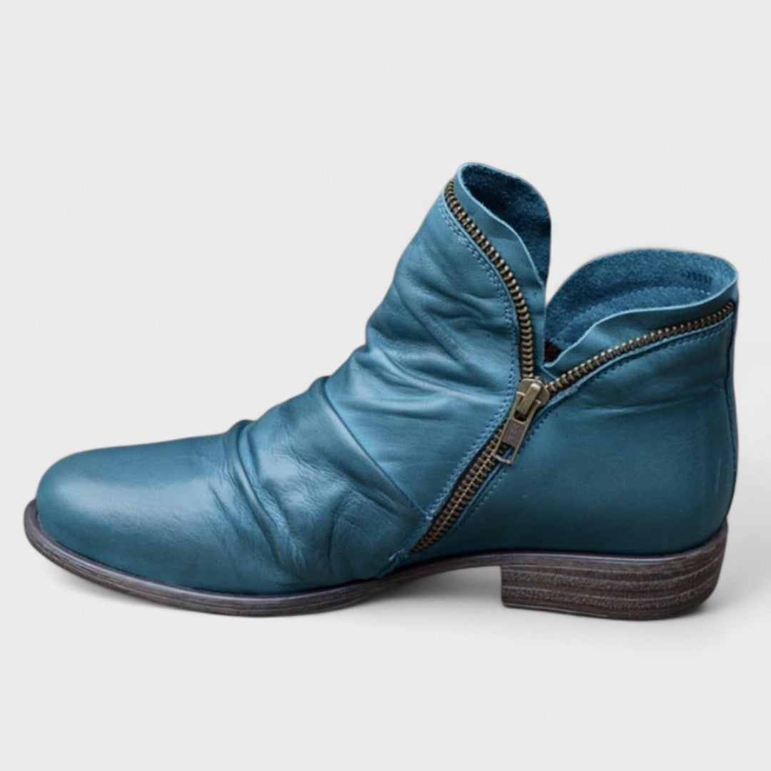 MELINDA LEATHER BOOTS Olyndra London