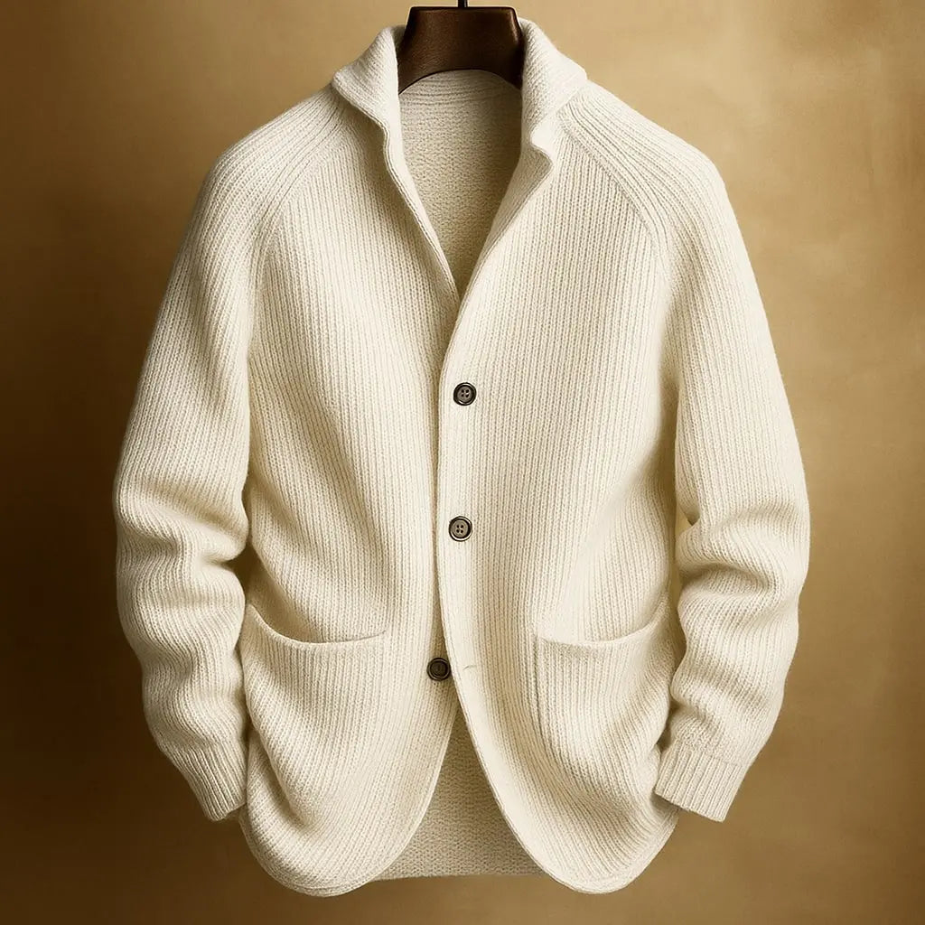 ALDRIC RIBBED CARDIGAN Olyndra London