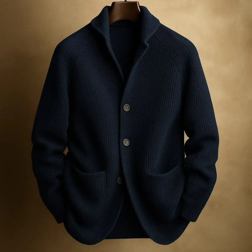 ALDRIC RIBBED CARDIGAN Olyndra London