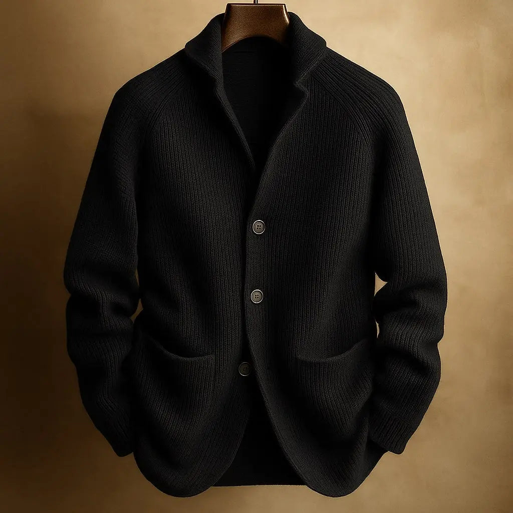 ALDRIC RIBBED CARDIGAN Olyndra London