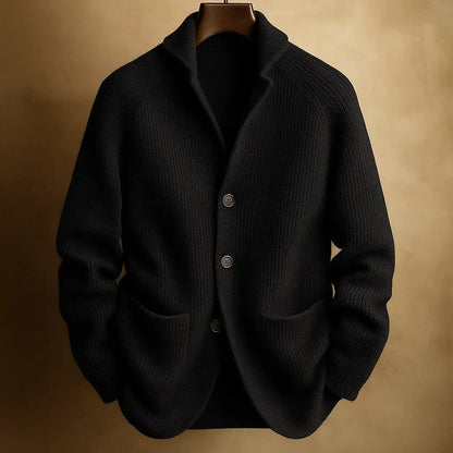 ALDRIC RIBBED CARDIGAN Olyndra London