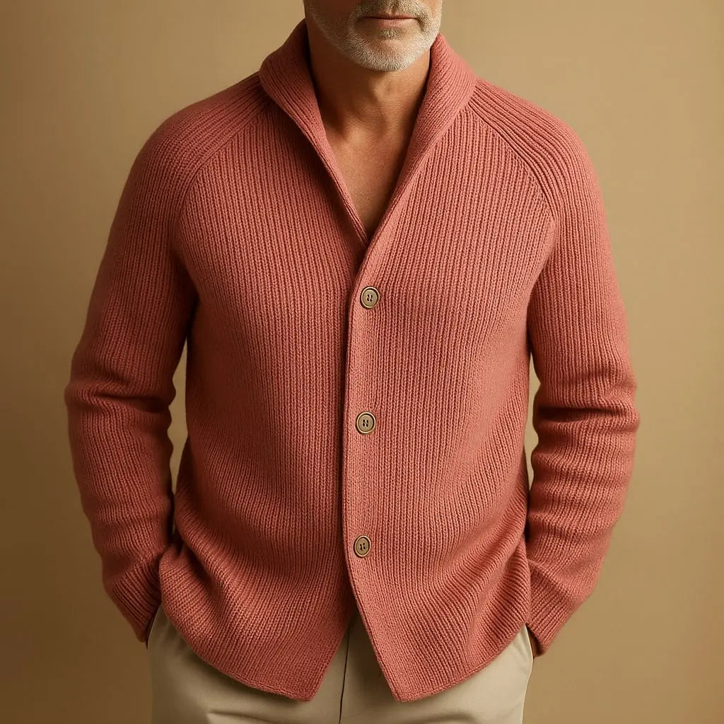 ALDRIC RIBBED CARDIGAN Olyndra London