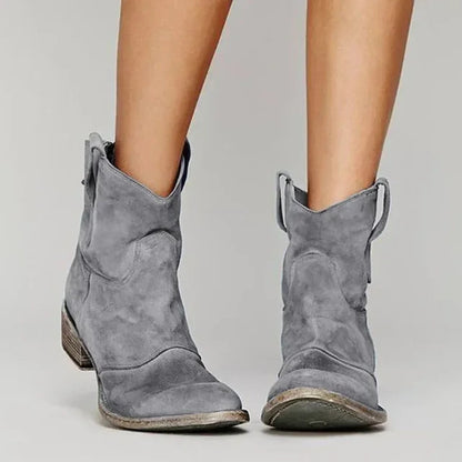PALOMA VINTAGE WESTERN ANKLE BOOTS Olyndra London