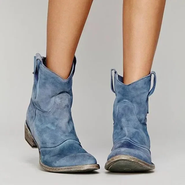 PALOMA VINTAGE WESTERN ANKLE BOOTS Olyndra London