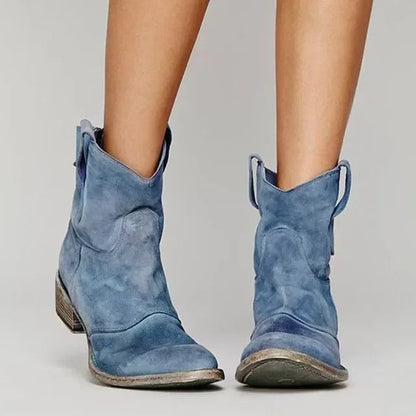 PALOMA VINTAGE WESTERN ANKLE BOOTS Olyndra London