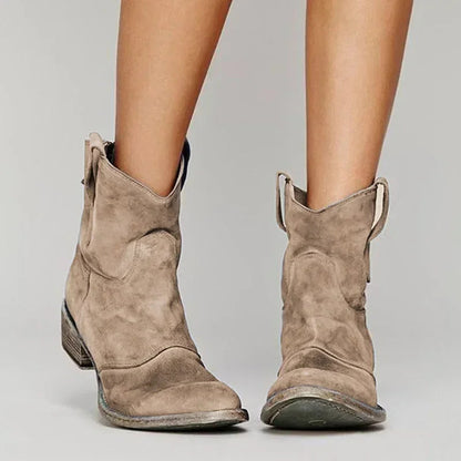 PALOMA VINTAGE WESTERN ANKLE BOOTS Olyndra London
