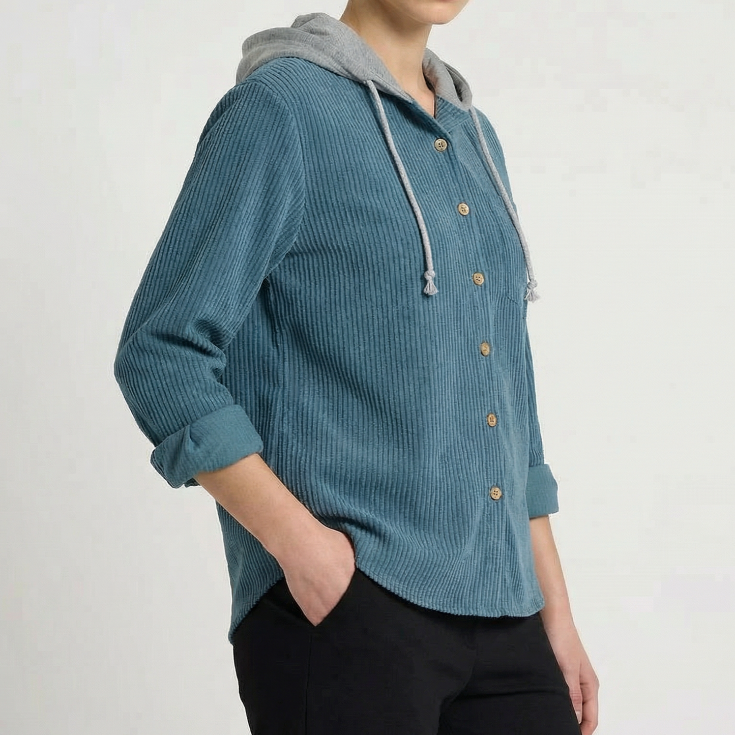 DANTE CORDUROY HOODIE Olyndra London