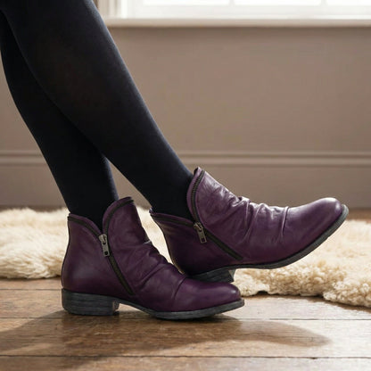 MELINDA LEATHER BOOTS Olyndra London