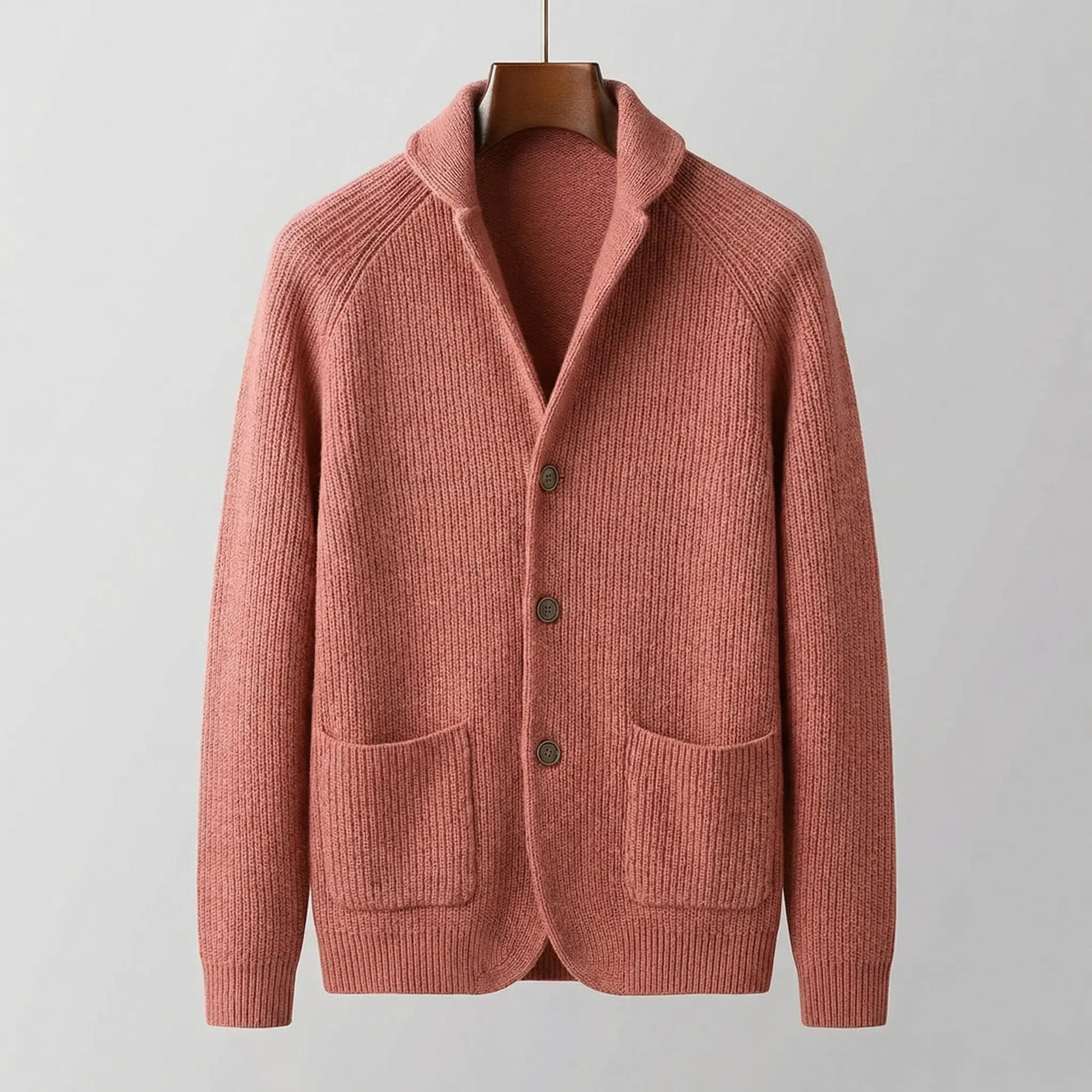 ALDRIC RIBBED CARDIGAN Olyndra London