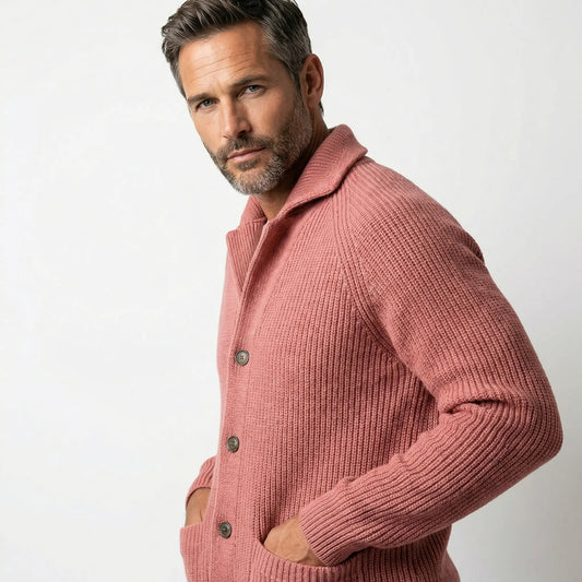 ALDRIC RIBBED CARDIGAN Olyndra London