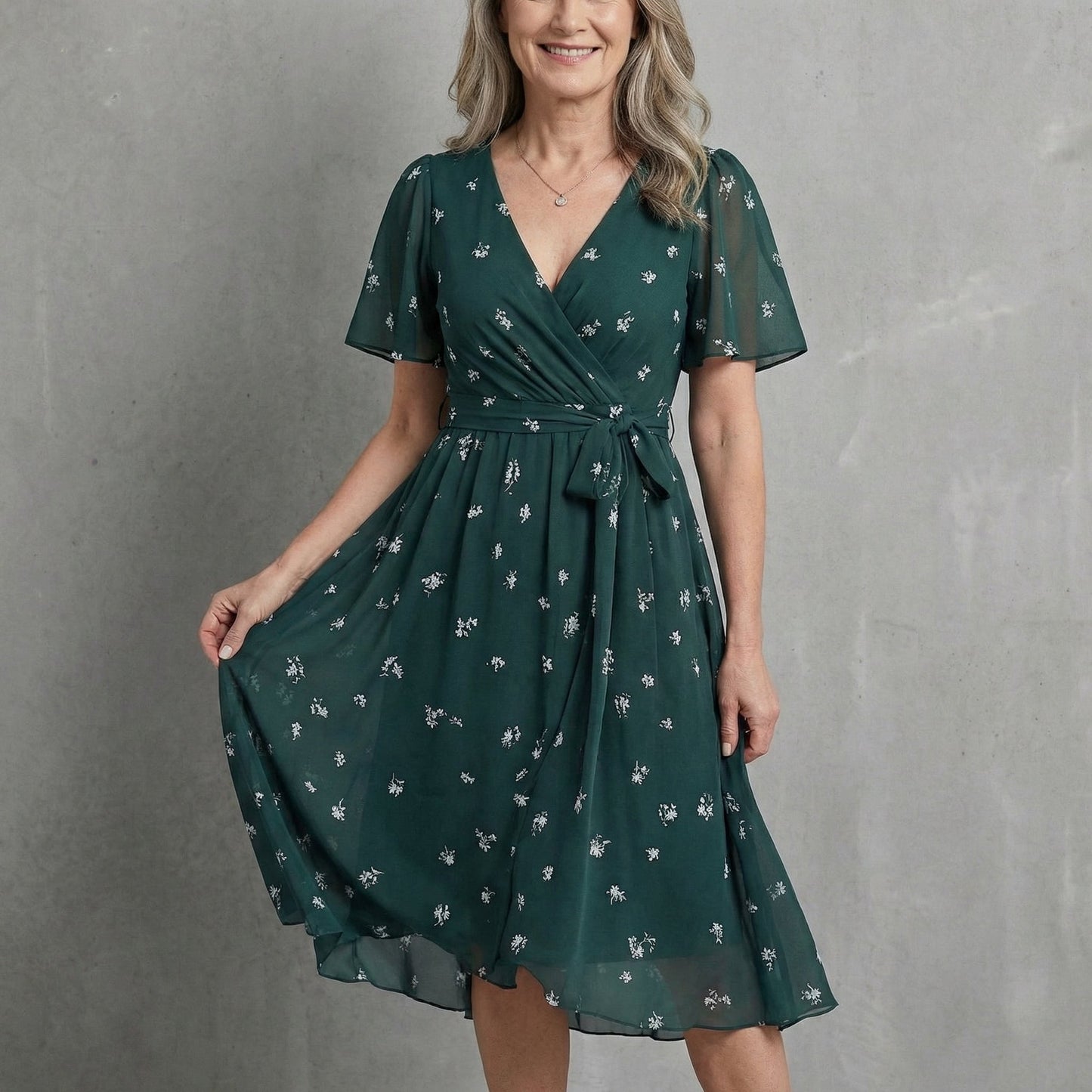 LUNETH FLUID V DRESS Olyndra London