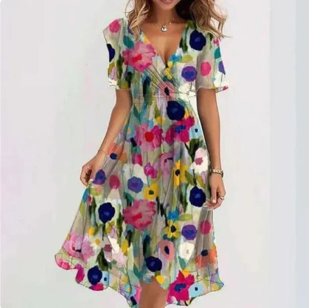 LUNETH FLUID V DRESS Olyndra London