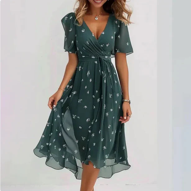 LUNETH FLUID V DRESS Olyndra London