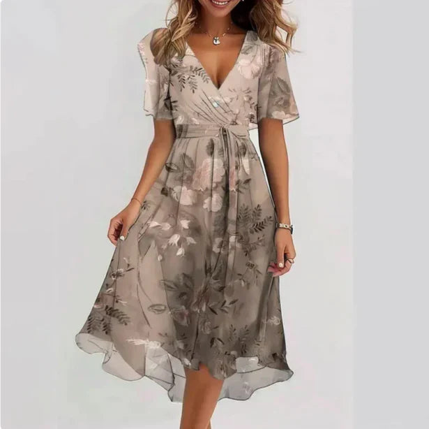 LUNETH FLUID V DRESS Olyndra London