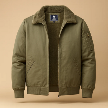 GRAHAM FLEECE BOMBER JACKET Olyndra London