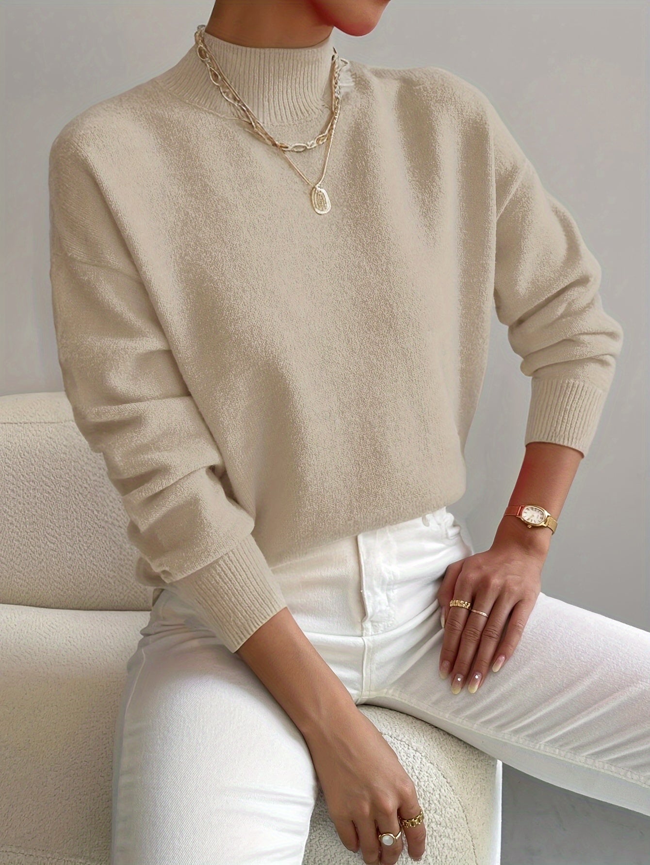 SERAPHINE ROLL NECK JUMPER Olyndra London