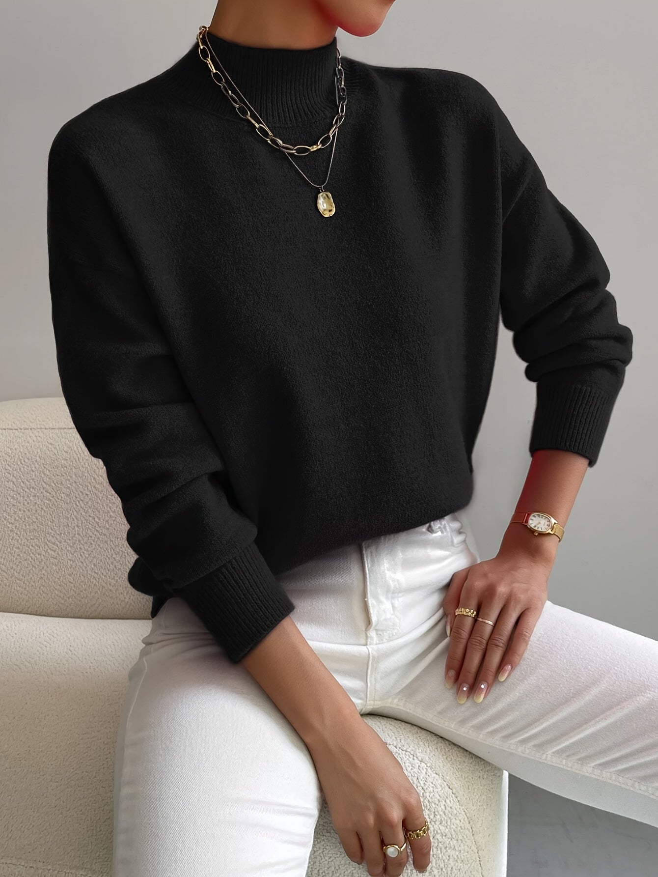SERAPHINE ROLL NECK JUMPER Olyndra London