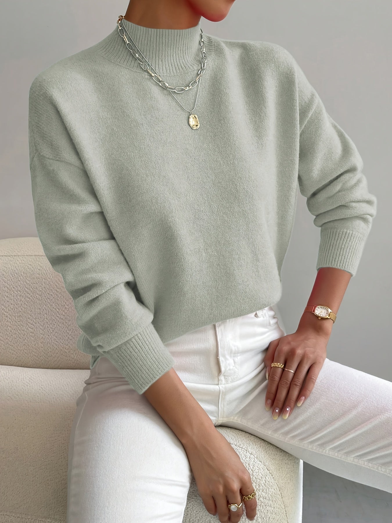 SERAPHINE ROLL NECK JUMPER Olyndra London
