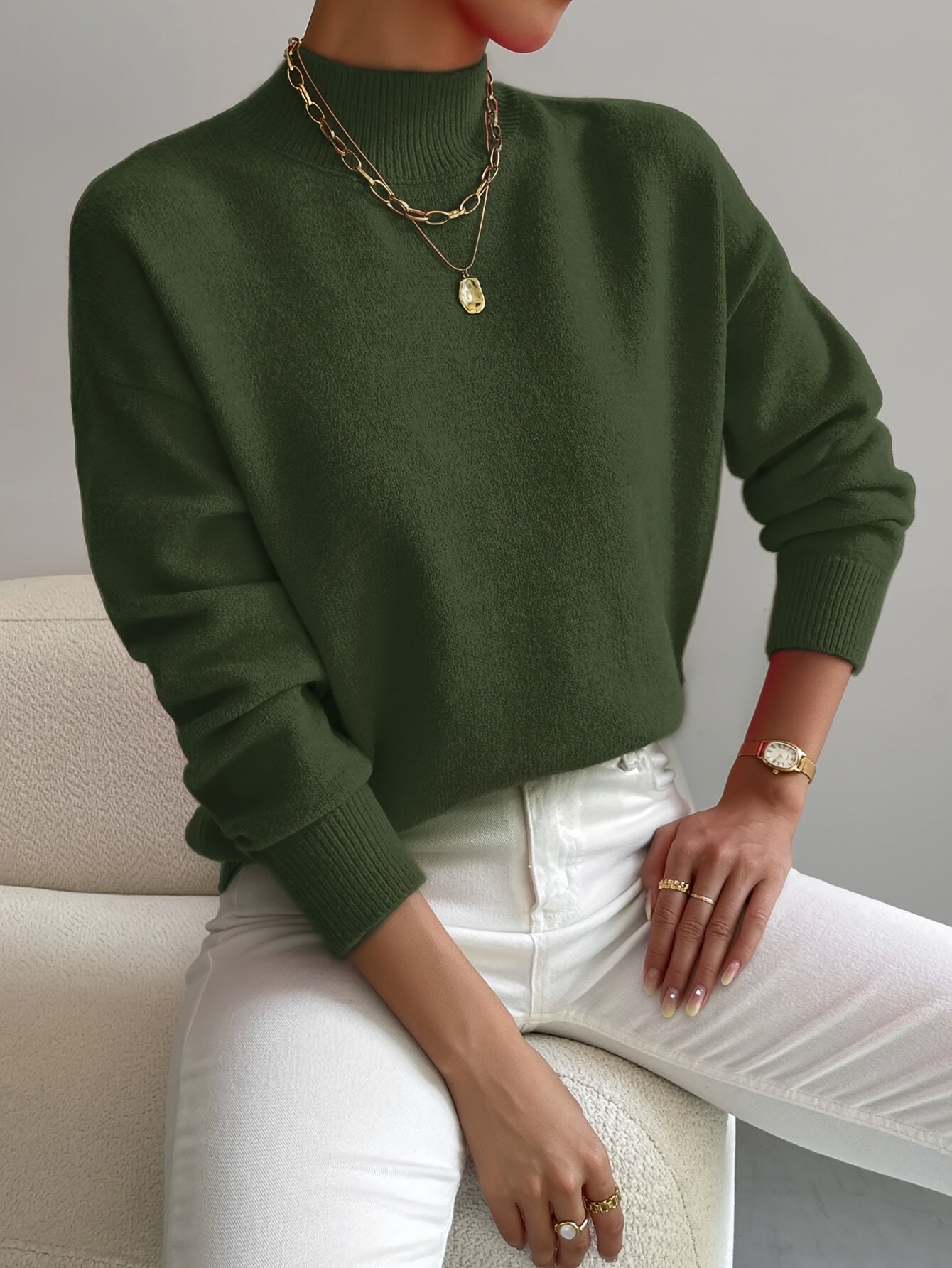 SERAPHINE ROLL NECK JUMPER Olyndra London